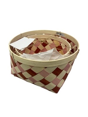 New IKEA OMMJANGE Basket Set of 2 Orange/Pink 805.946.34