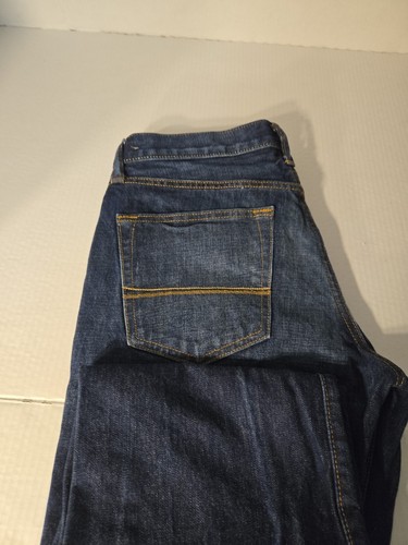 Abercrombie Fitch Bootcut Jeans Mens 32x34 Blue Denim Dark Wash Fade - Picture 5 of 10