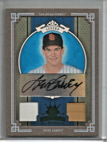 Steve Garvey 2005 Donruss Diamond Kings Autograph Game Used Jersey-Bat #16/25