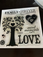 CTMH Acrylic Stamp Set Family is Forever Tree Sweet Moments Art My Acrylix S1409