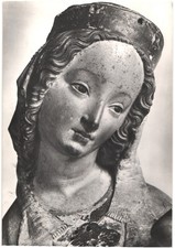 RPPC Kunsthistorisches Museum Wien Krumau Madonna Gothic Sculpture 1972 Postmark