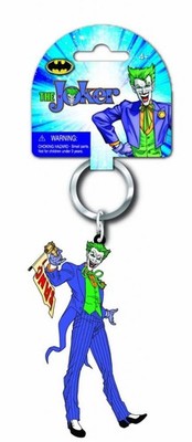 The Joker Batman Laser Cut Rubber Keychain New