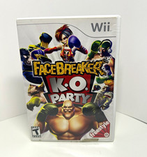 Electronic Arts FaceBreaker K.O. Party Nintendo Wii Complete Manual 2009