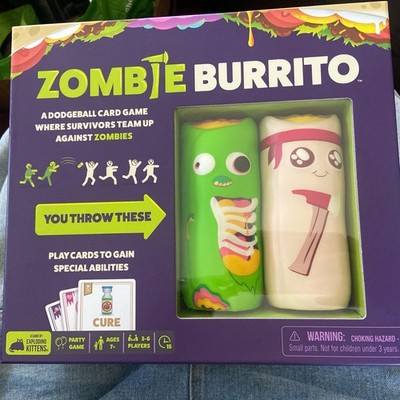 Zombie Burrito Dodgeball Card Game by Exploding Kittens Social Skills Card PARTY