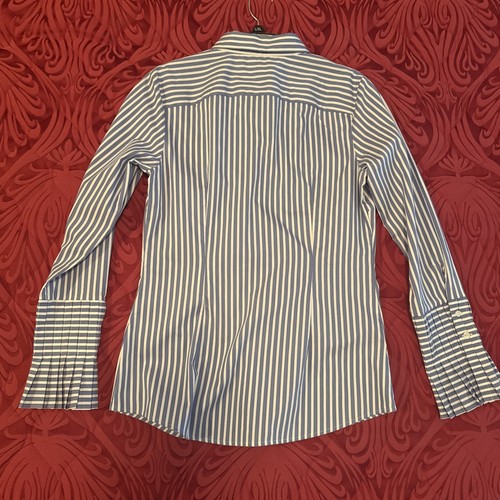 Banana Republic Women's Riley Shirt Light Blue/White Button Down Size 8 NBW - Picture 5 of 9