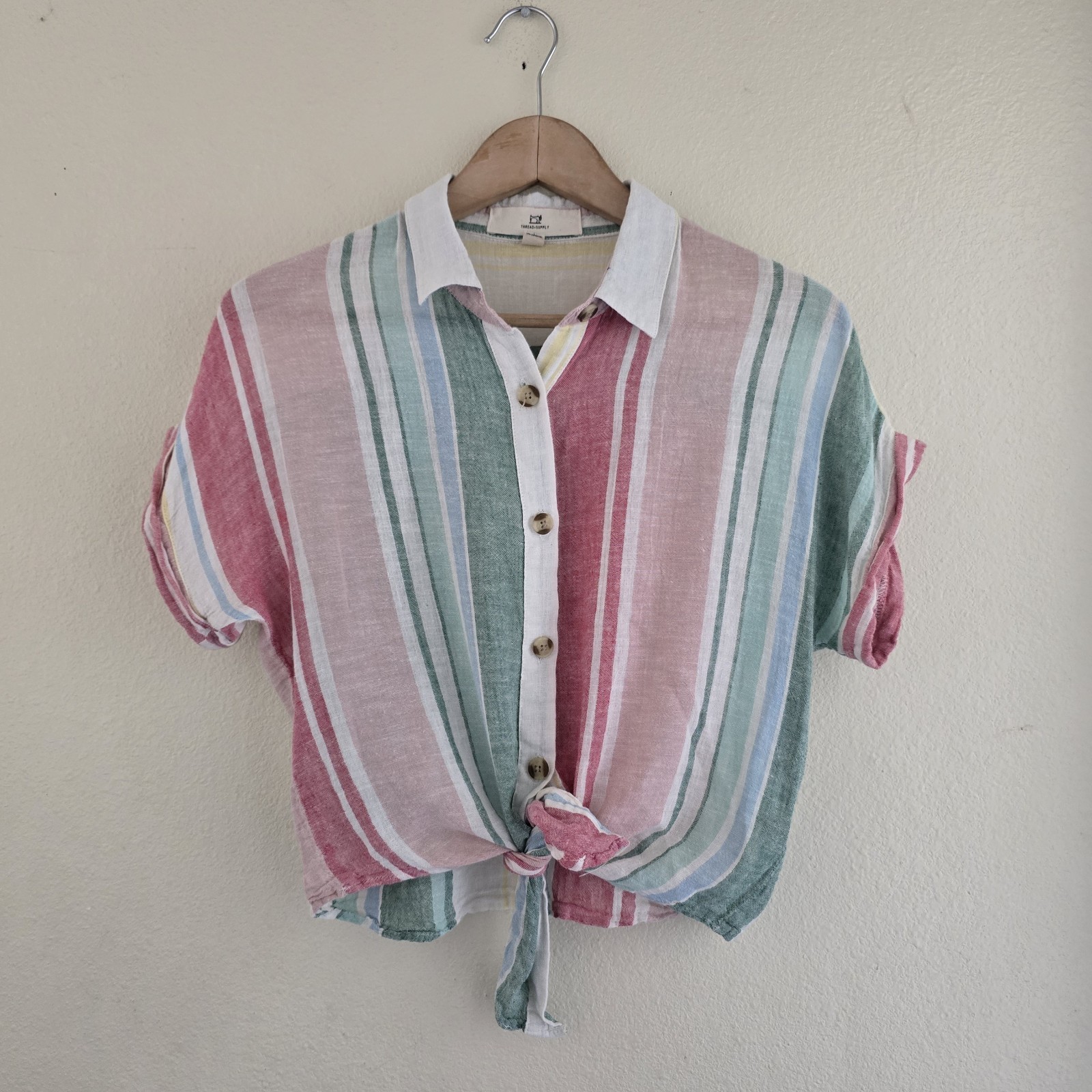 Thread + Supply Striped Collared Button-down Shir… - image 1