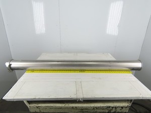 5" Stainless Steel Duct Pipe Ductwork Rolled End Quick Connect 59" Length