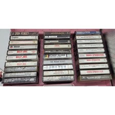 VINTAGE LOT OF ROCK CASSETTE TAPES 30 SPRINGSTEEN CSN BILLY JOEL VAN MORRISON
