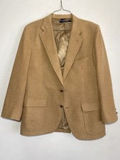 Vintage Brooks Brothers Brooksgate Camel Tan Wool Blazer Sport Coat Mens