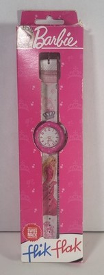Barbie Watch Flik Flak Swiss Made 2010 Mattel Pink NEW In BOX *VERY RARE*