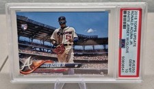 RONALD ACUNA JR. PSA 10 2018 TOPPS UPDATE #US250 WHITE JERSEY W GLOVE SP ROOKIE