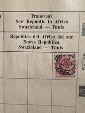 Briefmarke Transvaal New Republic in Africa 1902 gestempelt