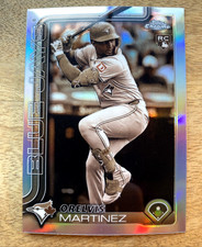 2025 Topps Chrome #105 Orelvis Martinez Sepia Refractor Rookie Card MINT