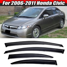 For 2006-2011 Honda Civic 4 Door Sedan Window Vent Visor Rain Guard Mugen Style For 2006-2011 Honda Civic 4 Door Sedan Window Vent Visor Rain Guard Mugen Style
