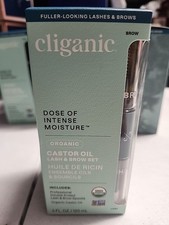 Cliganic Organic Castor Oil 100 Pure  Eyelash Kit For Eyelashes, Eyebrow, Skin