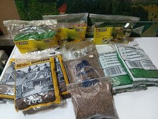 Konvolut Streumaterial NOCH Heki Faller Grasfasern Schotter Streumaterial S26