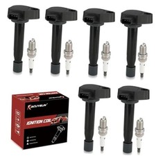 UF242 Ignition Coil Pack and Iridium Spark Plugs Set of 6 Compatible with