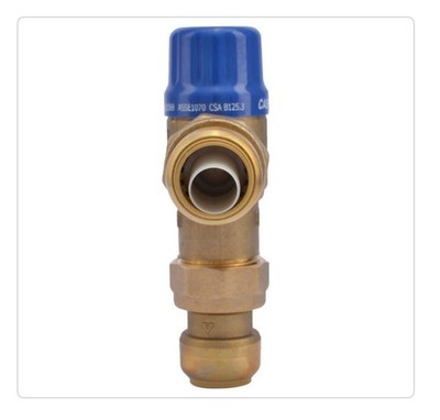 3/4'' Thermostatic Mixing Valve with Sharkbite Connection For Outdoor Wood Boiler