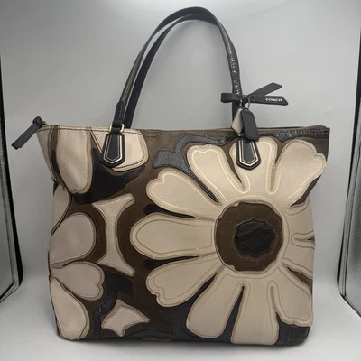Coach Poppy Suede Exterior Tote Bags & Handbags for Women for sale