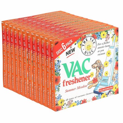 Original The Vac Disc Sommerwiesen-Erfrischer für Staubsauger 12 x 6er Pack