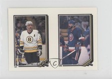 1987-88 O-Pee-Chee Album Stickers Ken Morrow Charlie Simmer #246-137 6e9