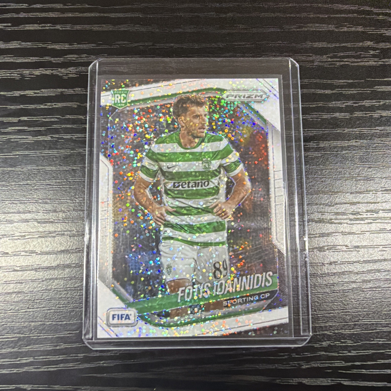 2025-26 FIFA Panini Prizm Fotis Ioannidis WHITE SPARKLE SSP Rookie Card RARE (1)