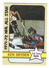 1972/73 Topps Hockey - Ken Dryden AS #127 - Mint
