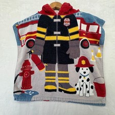 Boat House for Kids Firefighter Bath Towel Hooded