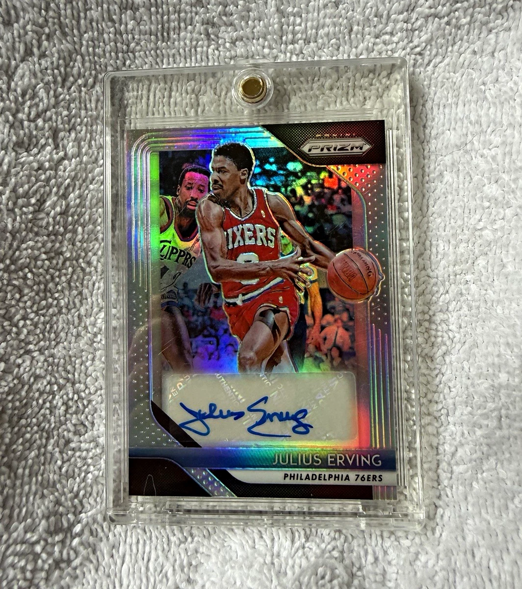 25+ Panini Julius Erving Basketball Autographed Sports Trading