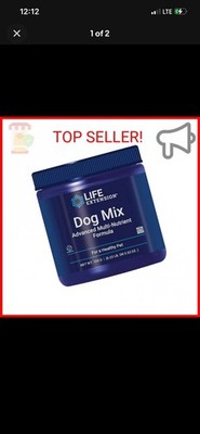 Life Extension Dog Mix, Dog Vitamins and Supplements, probiotics, L-carnitine, B