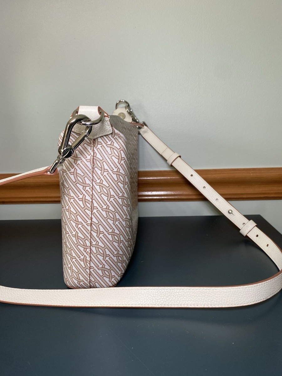 Cole Haan Neutral Brown Monogram Minimalist Crossbody Bag Chic Grand Series View 3
