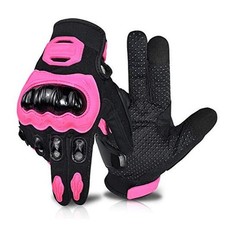 Motorcycle Gloves for Women Touch Screen Summer Motorbike Dirt Bike Medium pink