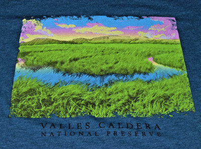 T-Shirt Bella Canvas Size L Y2K Valles Caldera National Preserve USA Fabric NWOT