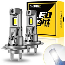 AUXITO H7  50000LM 120W LED Headlight Kit Bulbs 6500K Bright Hi-Lo Beam White 2x
