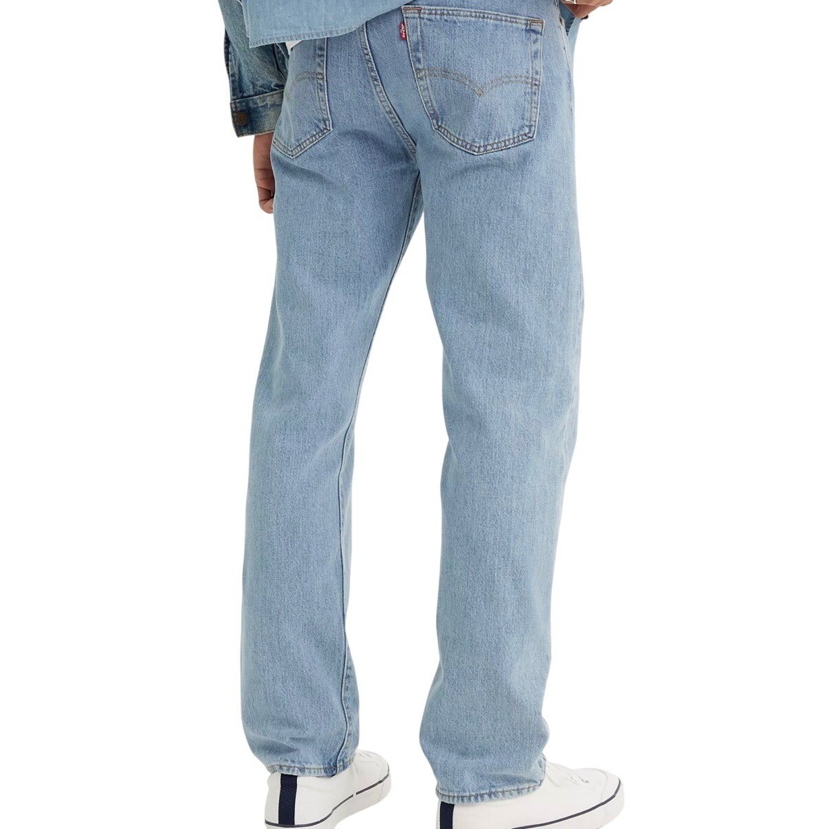 Levi's 501 Original Fit Jeans W42 L30 Button Fly Light Wash