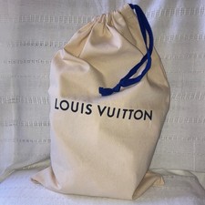  6 Louis Vuitton Cream Canvas Drawstring Dust Bags 11x19 - Set of Six