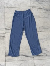 VTG Carole Little Pants Trouser Blue Elastic Waist Pull On High Rise 12 USA