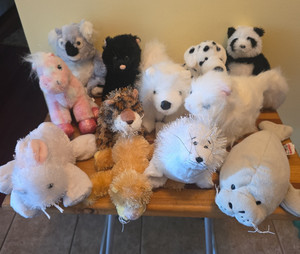 Webkinz GANZ Plush Stuffed Animal Lot Of 12- NO CODES