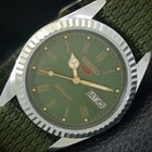 JAPAN VINTAGE REFURBISHED SEIKO 5 AUTOMATIC ROMAN FIGURE MENS WATCH a442021-1