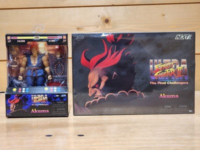 Jada Toys Ultra Street Fighter II Akuma Player 1 + SDCC Exclusive Akuma Player 2