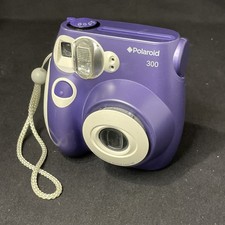 Untested Polaroid 300 Instant Film Camera Purple White
