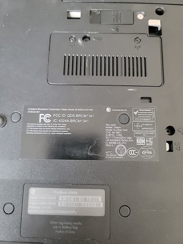 HP ProBook 6545b Windows 7 Laptop. Speicher gewischt Festplatte leer. - Bild 4 von 8