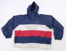 Rare VTG POLO SPORT Ralph Lauren Color Block Striped Windbreaker Jacket 90s L