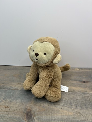 Carters Monkey Plush Baby Lovey Toy Child Of Mine Rattle Crinkle Brown Tan 7"