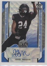 2021 Leaf Metal Draft Blue Wave 10/30 Israel Mukuamu #BA-IM1 Auto 0f6i