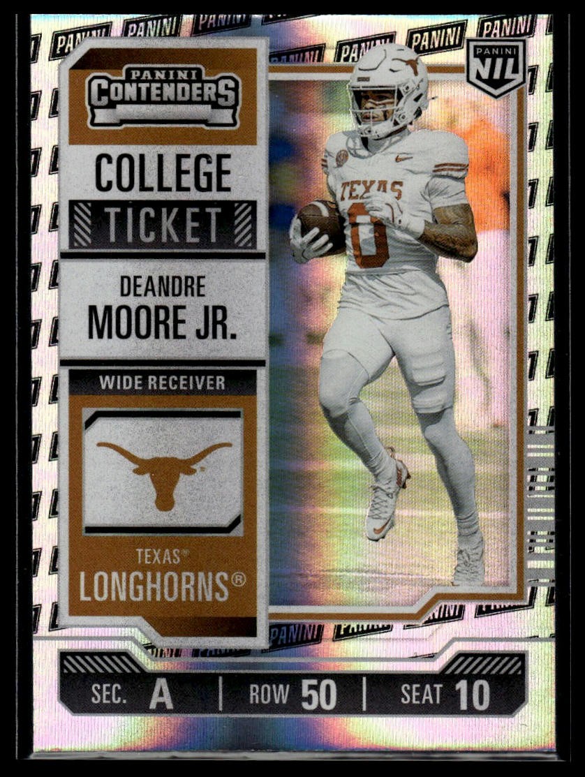 2025 Panini NIL Texas Longhorns #6 DeAndre Moore Jr. Panini Logo