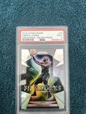 2018-19 Panini Prizm - Fireworks LeBron James #19 Silver Prizm