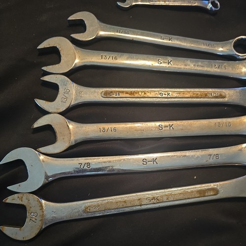 Vintage S-K 11 Piece Mixed Lot Wrenches USA - Picture 2 of 3