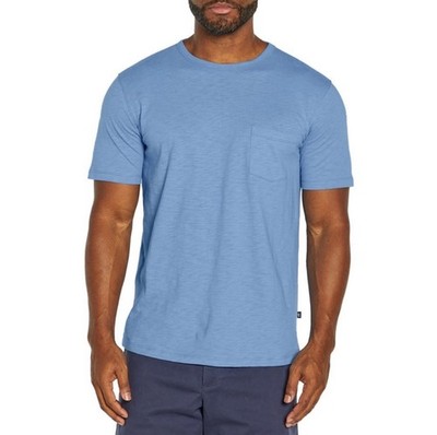 Gap Mens Pocket Slub Tee Shirt All Aboard Blue Short Sleeve Cotton S New NWT