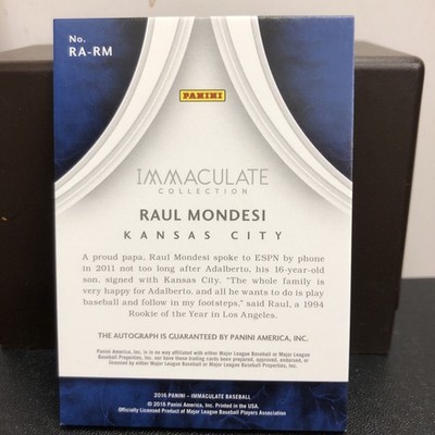 Raul Mondesi 2016 Panini Immaculate Autograph 36/49 RC | eBay